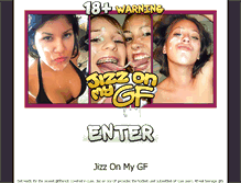 Tablet Screenshot of jizzonmygf.com